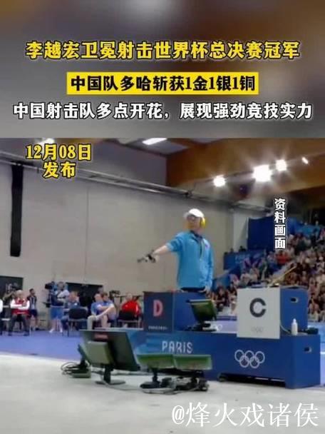 射击世界杯总决赛 中国队再夺1金1银1铜